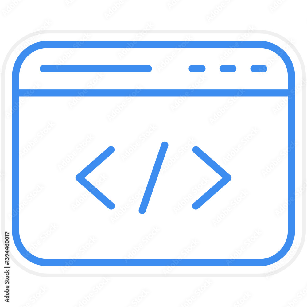 Poster code icon style
