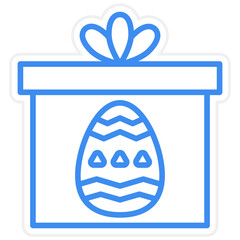 Easter Gift Icon Style