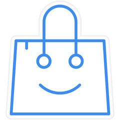 Shopping Bag Icon Style