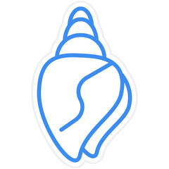 Conch Shell Icon Style
