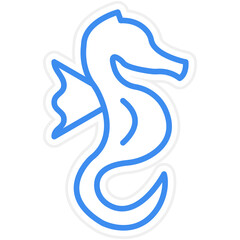 Seahorse Icon Style