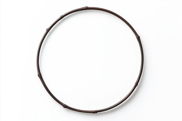 Rustic Brown Bamboo Circle Wall Decor
