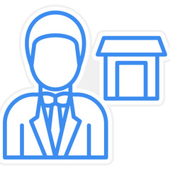 Warehouse Owner Icon Style