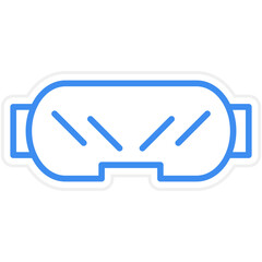 Vr Glasses Icon Style