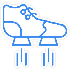 Flying Shoes Icon Style