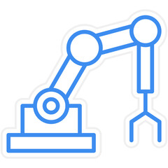 Robotic Arm Icon Style