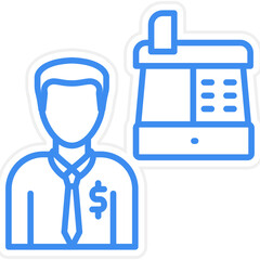Cashier Icon Style