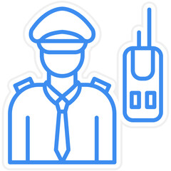 Security Guard Icon Style