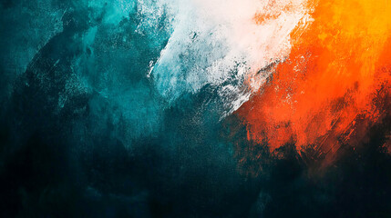 Teal orange black color gradient background, grainy texture effect, poster banner landing page backdrop design