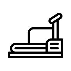Fototapeta premium treadmill line icon
