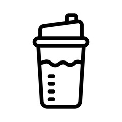 protein shake line icon