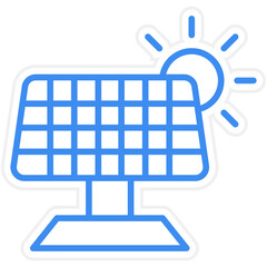 Solar panel Icon Style
