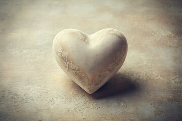 Obraz premium A Romantic 3D Rendered Heart Exquisite Vintage Style for Design Inspiration and Decorative Use