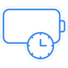 Obraz premium Battery Life Icon Style