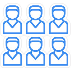 Party Crowd Icon Style