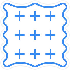 Obraz premium Fabrics Icon Style