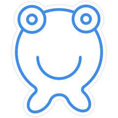 Knitted Frog Icon Style