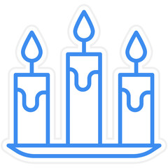 Candles Icon Style