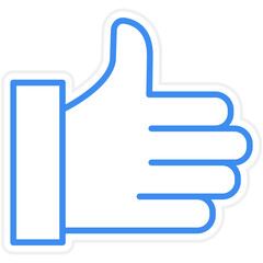 Hand Thumbs Up Icon Style