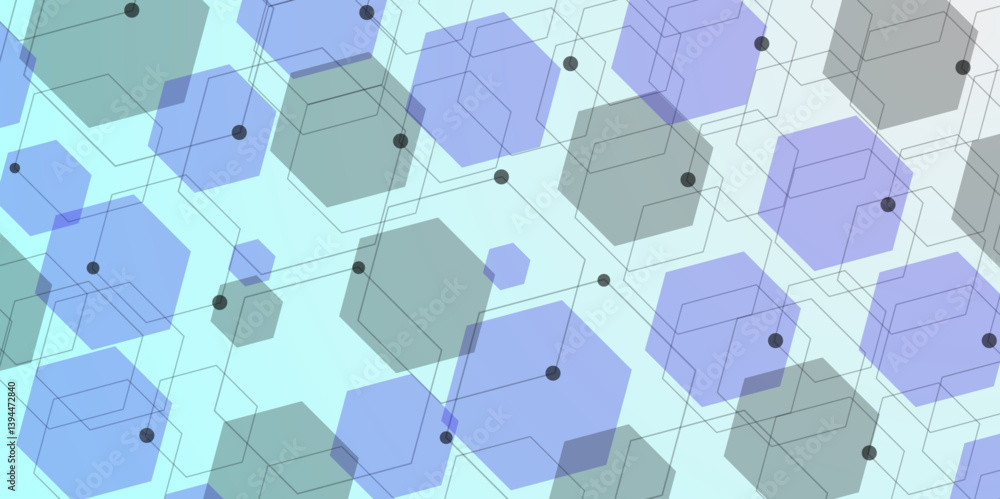 Aufkleber white and blue technology hexagonal abstract background. vector abstract graphic design banner patte