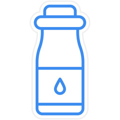 Milk Bottle Icon Style