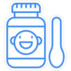 Baby Food Icon Style