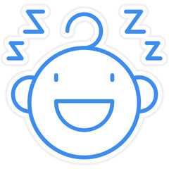 Sleeping Baby Icon Style