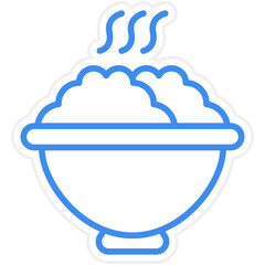 Food Bowl Icon Style