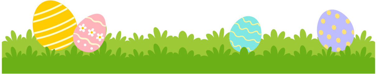 Easter Egg Grass Border Decoration