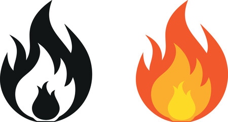 Fire Flame Vector Art Collection

