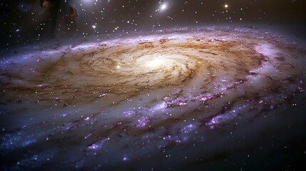 Fototapeta premium Cosmic Spiral Galaxy Swirling Starscape of excellence in splendor beyond compare with grace