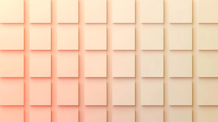 Fototapeta premium Soft gradient squares on a pale peach backdrop, Subtle transitions in color creating a minimalist aesthetic, Abstract minimalist style