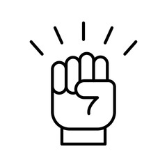 Courage Flat Icon Vector Illustration. 