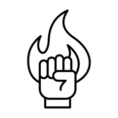 Zeal Line Icon Vector Illustration.
