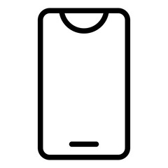 mobile phone line icon