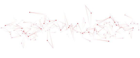 Vector Connect link background. global network technology concept. Digital technology futuristic internet network speed connection red background.