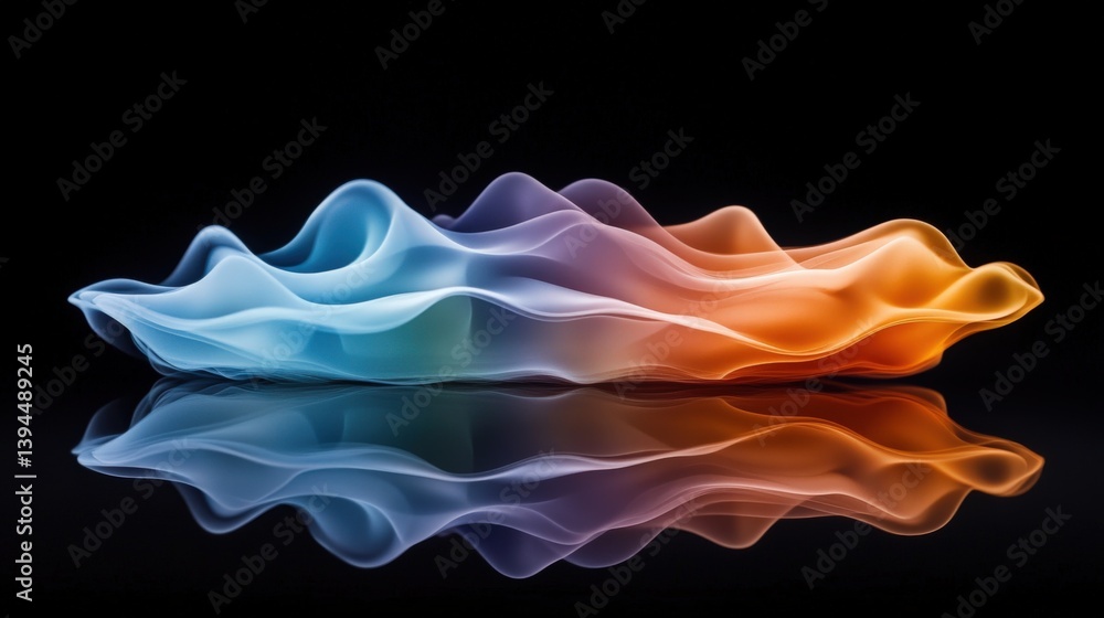 Poster abstract smoky pattern background reflection