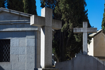 cross in cemetery