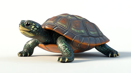 Obraz premium turtle on white background
