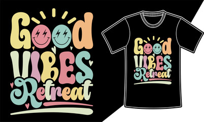 Summer groovy t-shirt design
