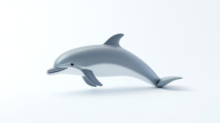 Obraz premium dolphin isolated on white background