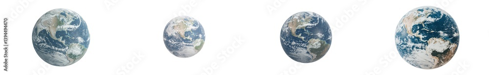 Aufkleber minimalist mockups showcasing isolated earth globes in a clean, modern design emphasizing simplicity