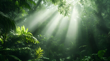 sunlight in the forest