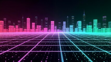 abtract pixelated retro tech texture