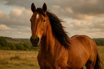 Obraz premium horse in the field