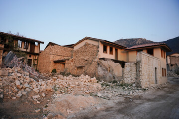 Damaged building in Antakya, Hatay after 6 February 2023 Earthquakes