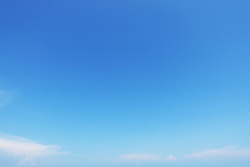 Clear blue sky background and empty space for your design.