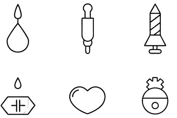 Surgeline Core Line Art Design with Abstract Geometric Elements