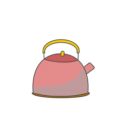 steam iron isolated on white