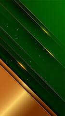 green and gold luxury smartphone wallpaper, vertical business background with an elegant frame. Perfect for branding, corporate marketing, premium design vector art, not AI generated.